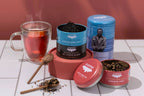 Black Tea Trio Tin & Spoon - Organic, Fair-Trade Tea Gift by Ethical Trade Co