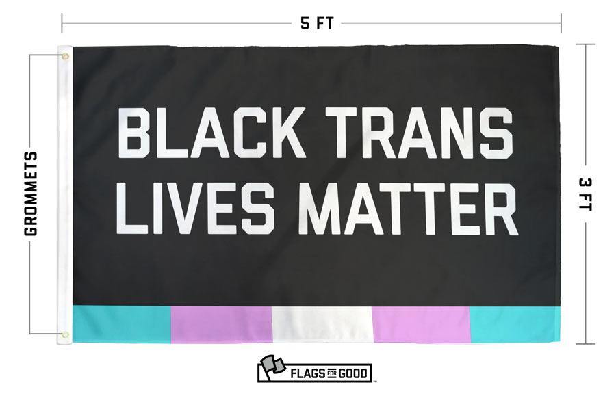 Black Trans Lives Matter Flag Flag La Vie Bien Black Trans Lives Matter Flag