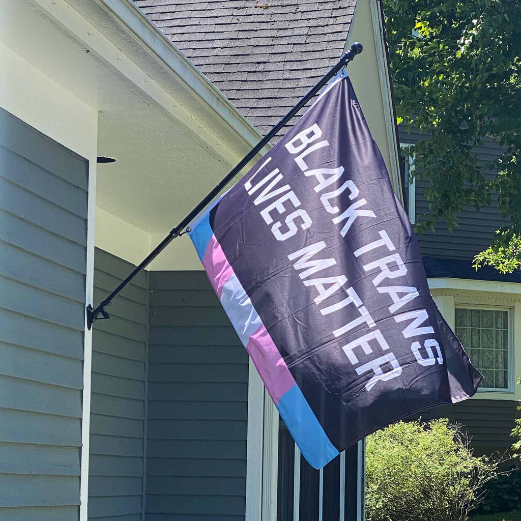 Black Trans Lives Matter Flag Flag La Vie Bien Black Trans Lives Matter Flag