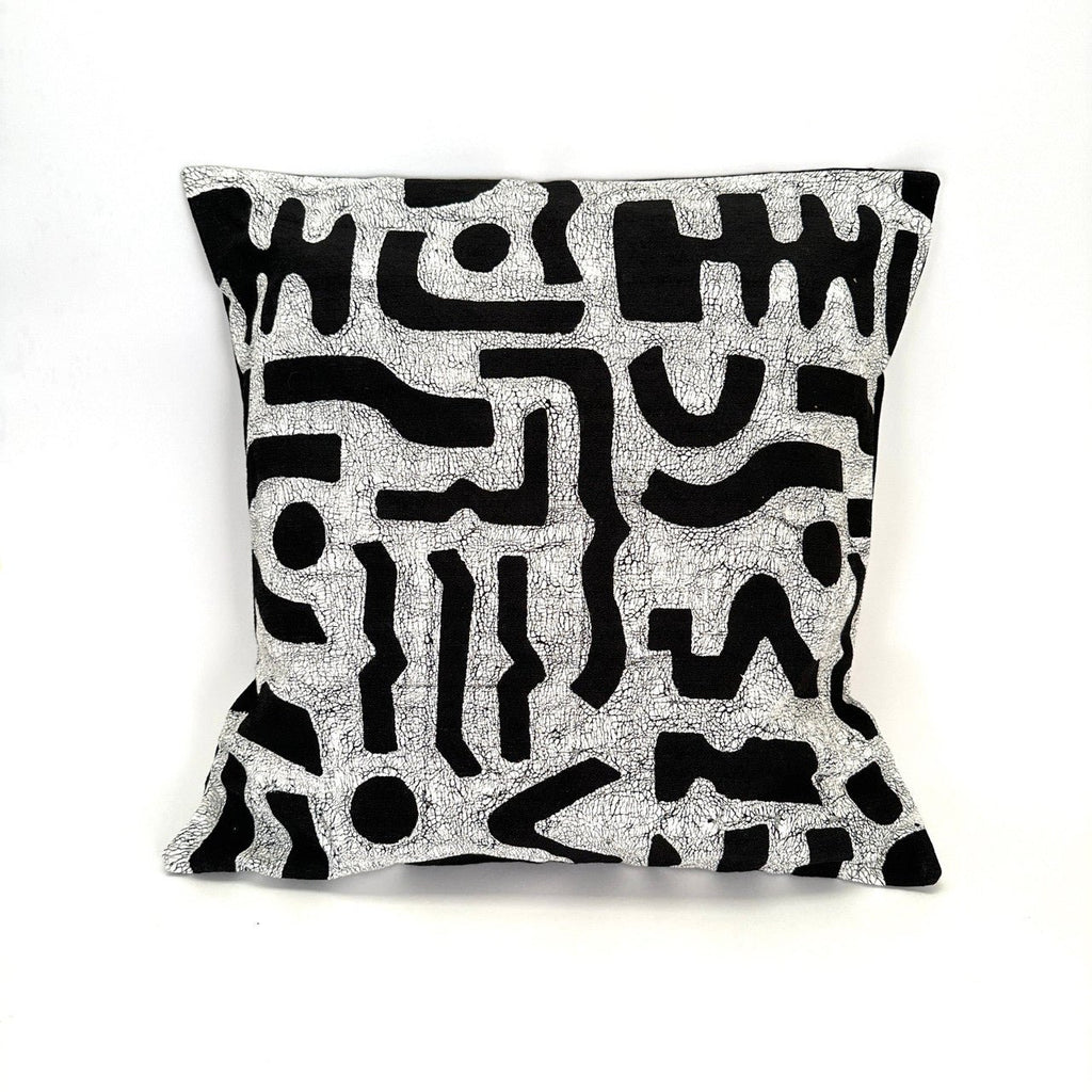 Black + White Bogo Marks Pillow Cover La Vie Bien Black + White Bogo Marks Pillow Cover