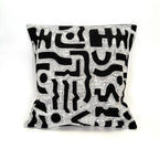 Black + White Bogo Marks Pillow Cover La Vie Bien Black + White Bogo Marks Pillow Cover