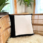 Black + White Squares Sadza Pillow La Vie Bien Black + White Squares Sadza Pillow