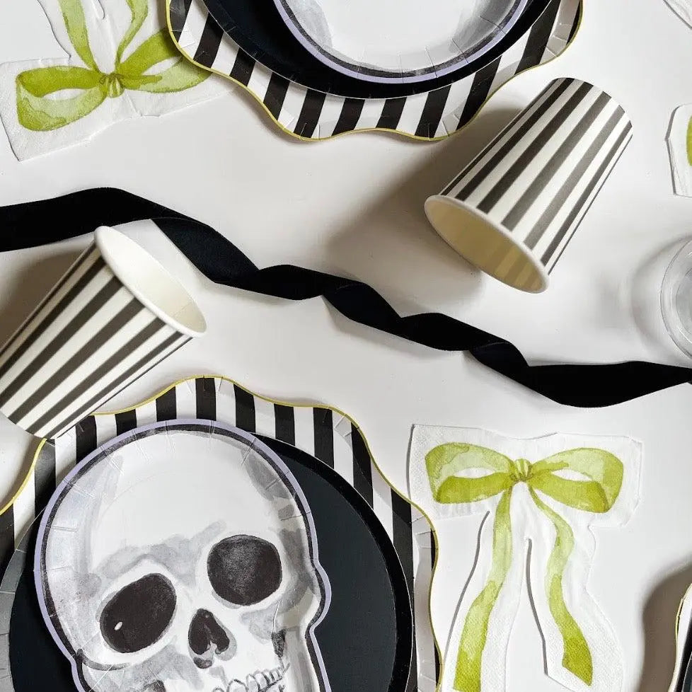 Black & White Striped Cup (12pcs)
