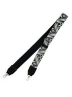 Black + White Woven Bag Strap by Fair Anita