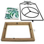Black Windmill Roof House Hanging Photo Picture Frame and Metal Ornament Stand 10.15 Inches Ornament Stands La Vie Bien Black Windmill Roof House Hanging Photo Picture Frame and Metal Ornament Stand 10.15 Inches