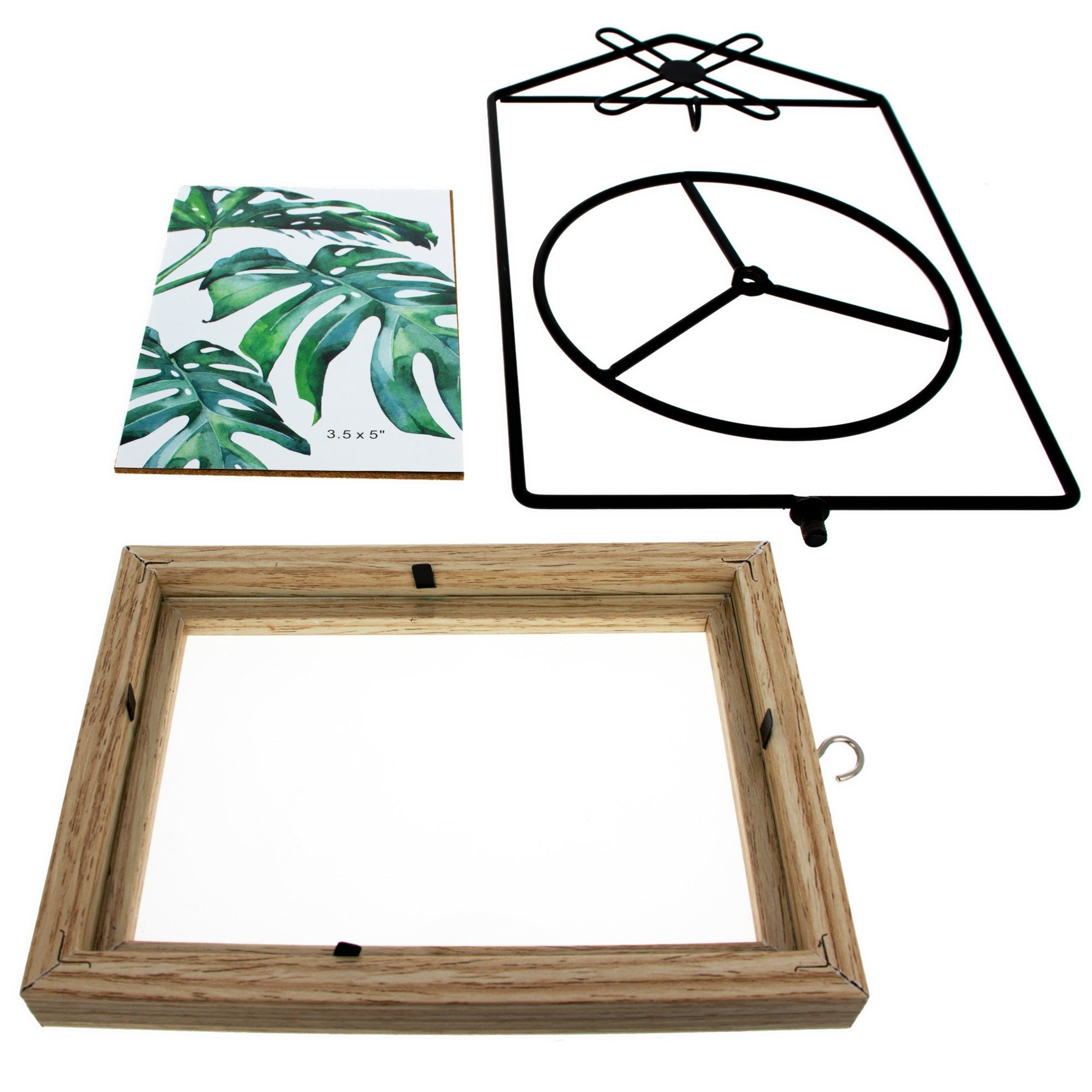 Black Windmill Roof House Hanging Photo Picture Frame and Metal Ornament Stand 10.15 Inches Ornament Stands La Vie Bien Black Windmill Roof House Hanging Photo Picture Frame and Metal Ornament Stand 10.15 Inches