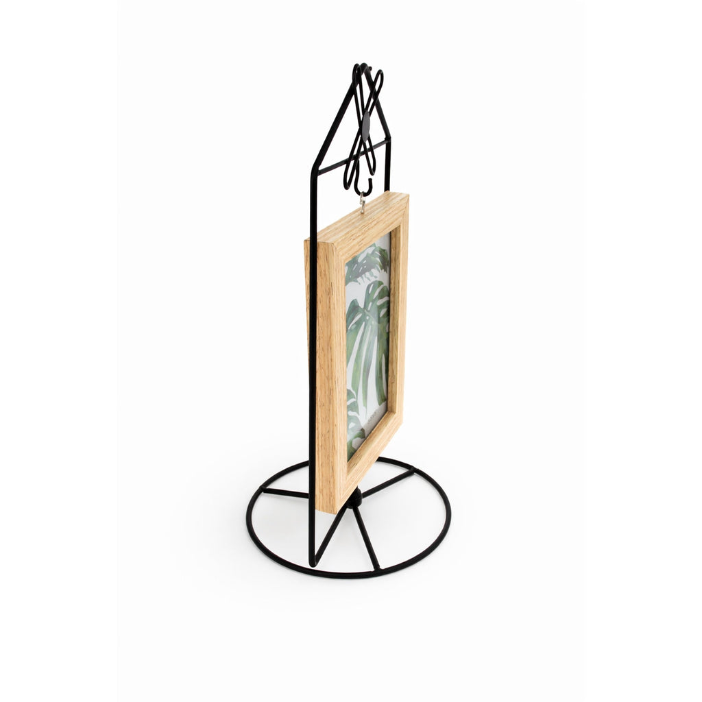 Black Windmill Roof House Hanging Photo Picture Frame and Metal Ornament Stand 10.15 Inches Ornament Stands La Vie Bien Black Windmill Roof House Hanging Photo Picture Frame and Metal Ornament Stand 10.15 Inches