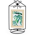 Black Windmill Roof House Hanging Photo Picture Frame and Metal Ornament Stand 10.15 Inches Ornament Stands La Vie Bien Black Windmill Roof House Hanging Photo Picture Frame and Metal Ornament Stand 10.15 Inches