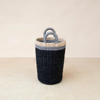 Black Woven Basket Vase - Weave Basket | LIKHÂ by LIKHÂ