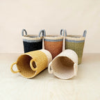 Black Woven Basket Vase - Weave Basket | LIKHÂ by LIKHÂ