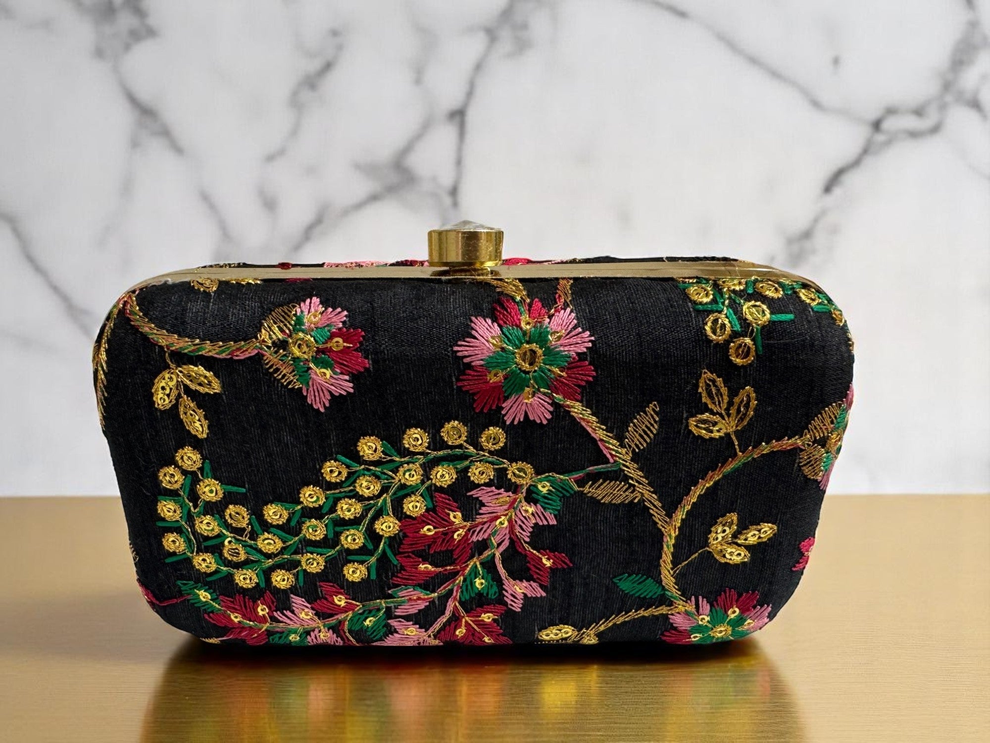 Embroidered Clutch