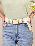 Blanca Flor Embroidered Wide Belt by Ash & Rose