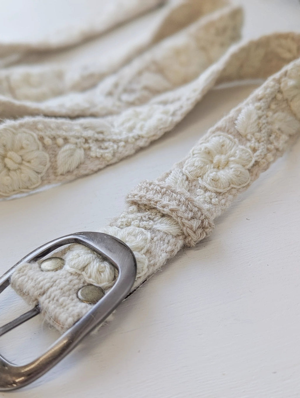 Blanca Skinny Embroidered Belt by Ash & Rose