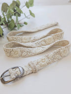 Blanca Skinny Embroidered Belt by Ash & Rose