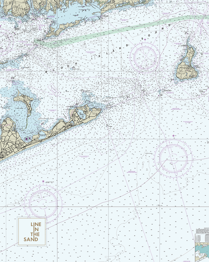 Nautical Chart Solar Gaiter by Line In The Sand Swim