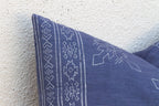 Blockprint Linen Jaipur Lumbar "Indigo" Pillow Cover Pillow La Vie Bien Blockprint Linen Jaipur Lumbar "Indigo" Pillow Cover