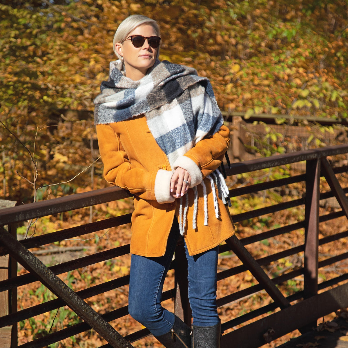 Blocks of Color Chunky Scarf Scarves & Bandanas La Vie Bien Blocks of Color Chunky Scarf