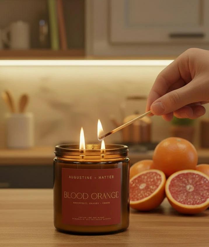 Blood Orange - 12oz Soy Candle by Augustine + Matter Candle Studio LLC