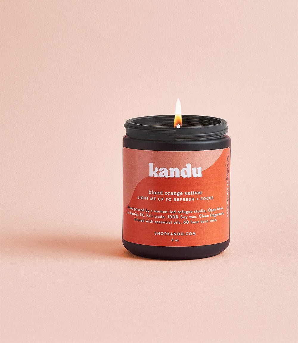 blood orange vetiver 8oz candle HME stock line La Vie Bien blood orange vetiver 8oz candle