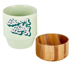 Bloom Baby Petite Ceramic Mug with Bamboo Base by The Bullish Store