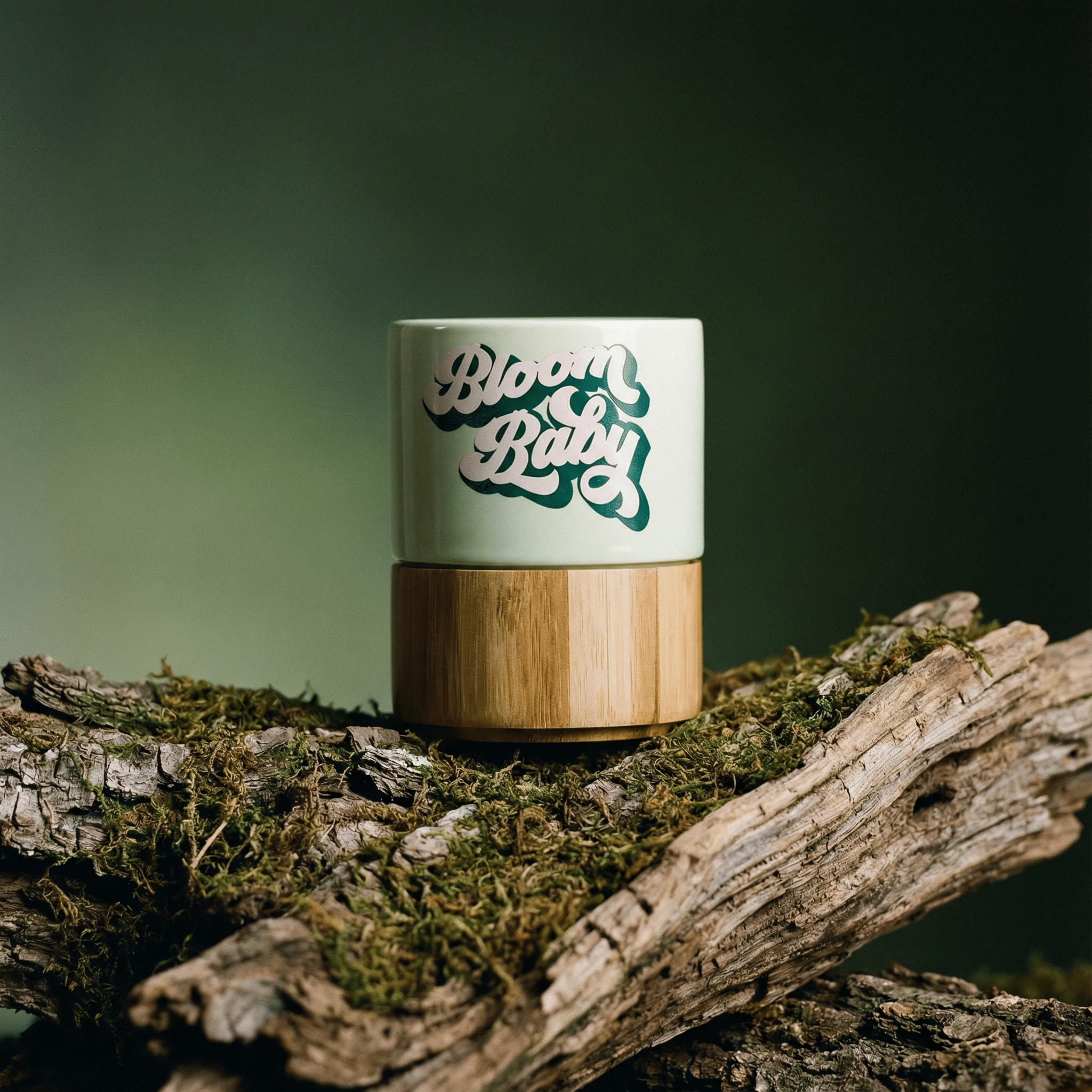 Bloom Baby Petite Ceramic Mug with Bamboo Base by The Bullish Store