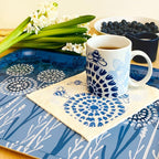 Bloom in Blue Swedish Dishcloth Swedish Dishcloths La Vie Bien Bloom in Blue Swedish Dishcloth