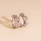 Bloom Trio 3D Huggie Hoop Earrings by Oh Clementine