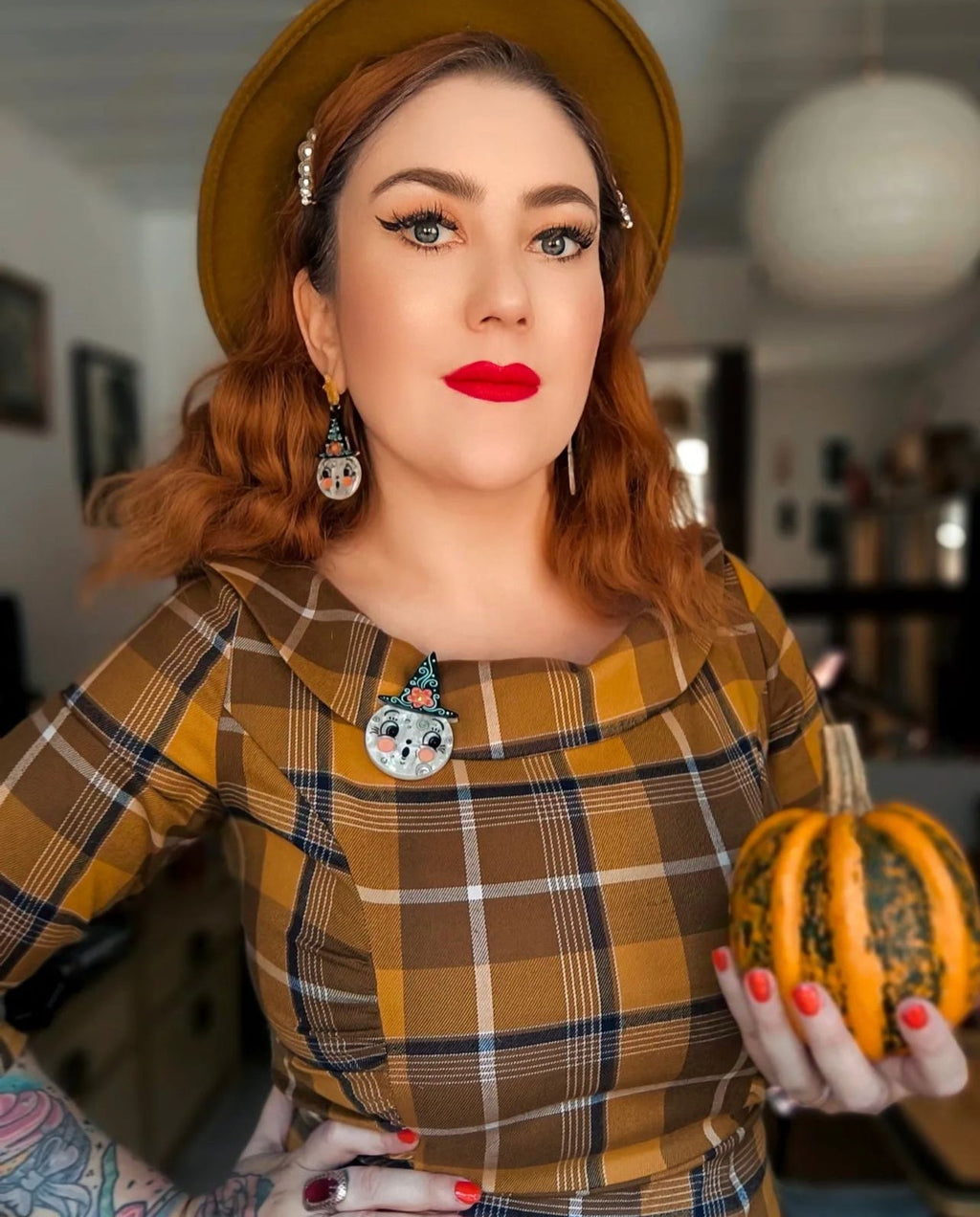 Bloomin' Luna Witch Statement Earrings by Johanna Parker x Lipstick & Chrome Earrings La Vie Bien Bloomin' Luna Witch Statement Earrings by Johanna Parker x Lipstick & Chrome