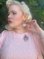 Bloomin' Luna Witch Statement Earrings by Johanna Parker x Lipstick & Chrome Earrings La Vie Bien Bloomin' Luna Witch Statement Earrings by Johanna Parker x Lipstick & Chrome