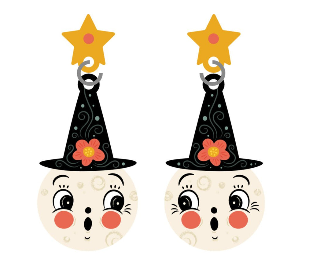 Bloomin' Luna Witch Statement Earrings by Johanna Parker x Lipstick & Chrome Earrings La Vie Bien Bloomin' Luna Witch Statement Earrings by Johanna Parker x Lipstick & Chrome