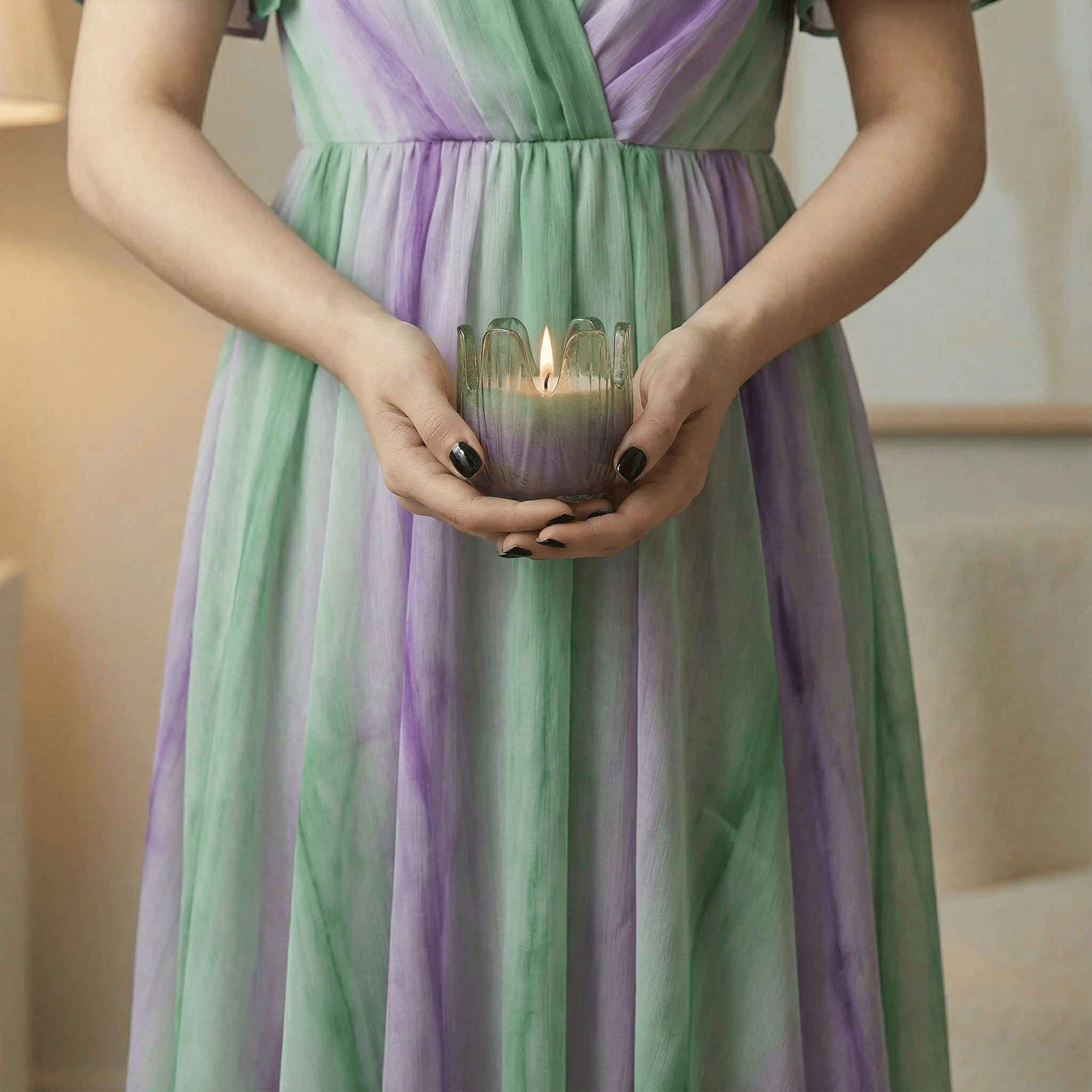 Blossom Candle Collection – Colorful Glass Flower Candles in Multiple Scents & Sizes by The Bullish Store