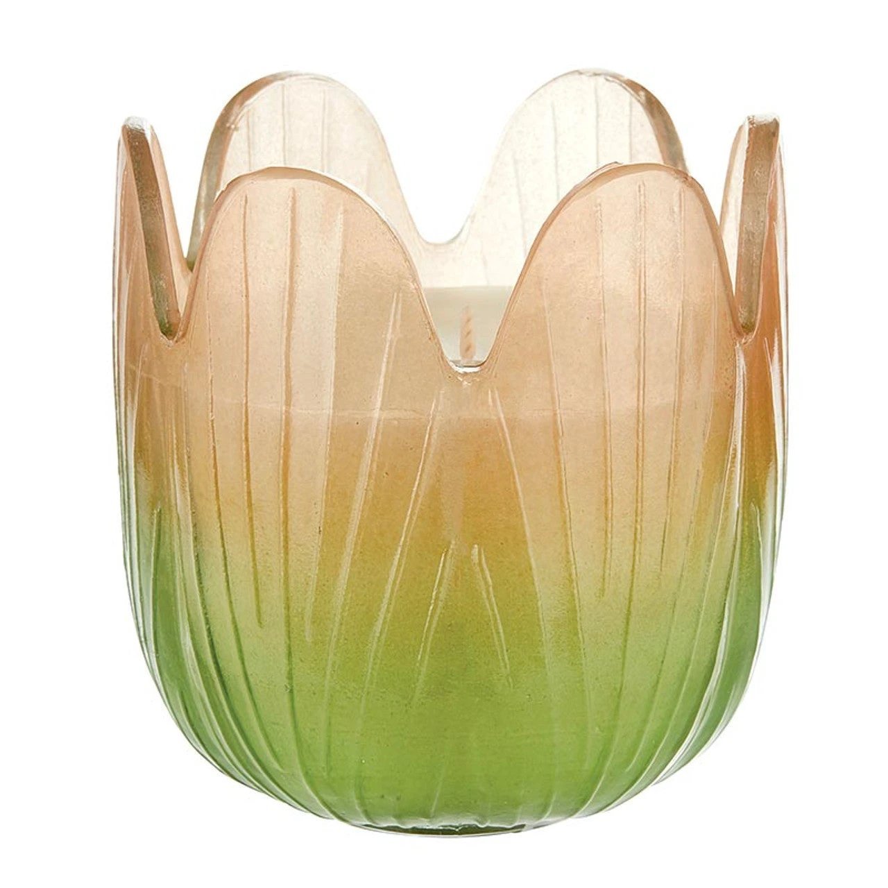 Blossom Candle Collection – Colorful Glass Flower Candles in Multiple Scents & Sizes by The Bullish Store