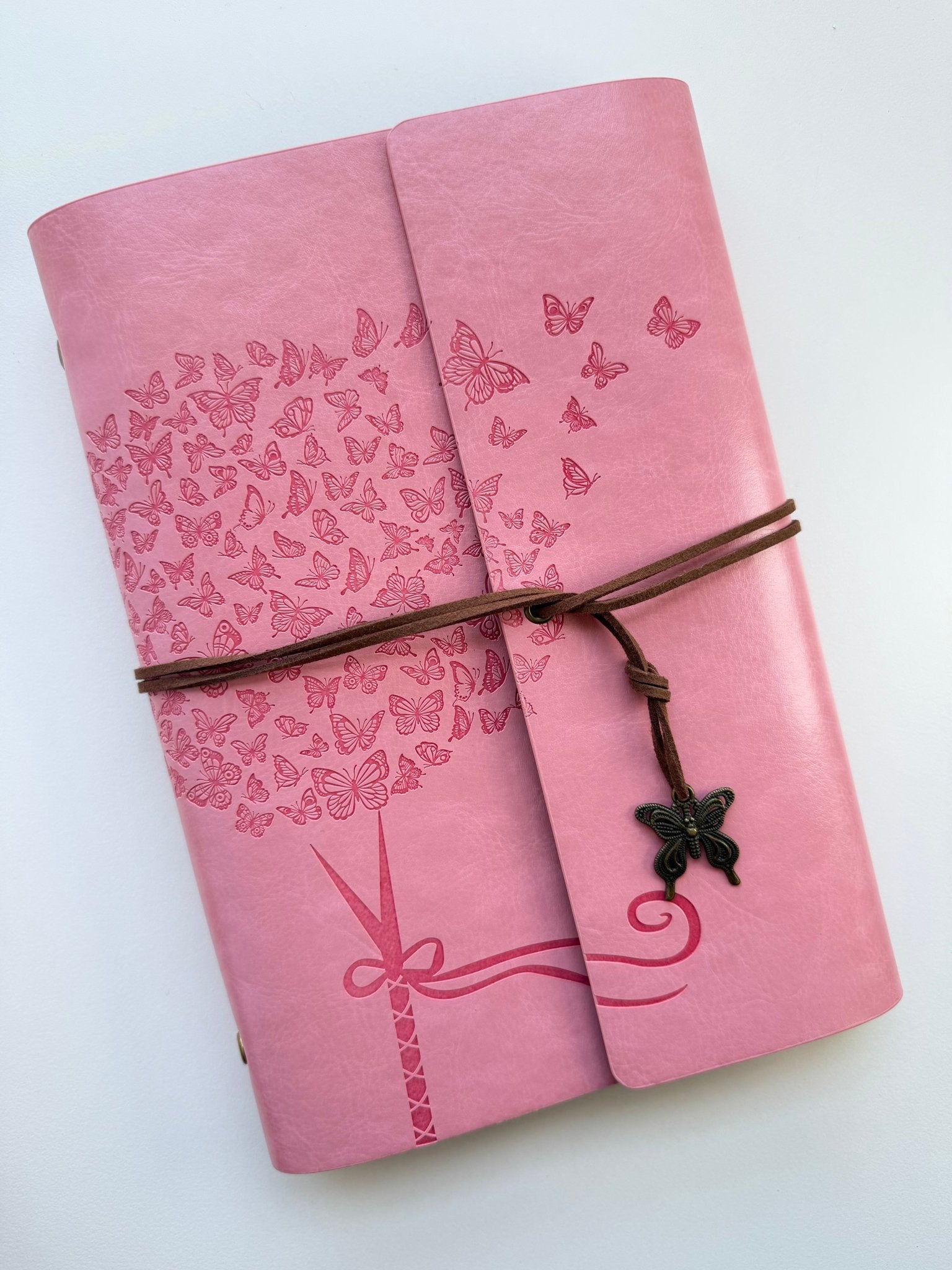 Blue A5 Vintage Faux Leather Binder Notebook Binder Notebook La Vie Bien Blue A5 Vintage Faux Leather Binder Notebook