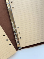 Blue A5 Vintage Faux Leather Binder Notebook Binder Notebook La Vie Bien Blue A5 Vintage Faux Leather Binder Notebook