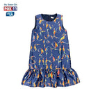 Blue Alphabet Trchnagir Dress Blue Armenian Alphabet Kids dress La Vie Bien Blue Alphabet Trchnagir Dress