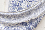 Blue Blossom Uzbek Suzani Throw Vintage and Folk La Vie Bien Blue Blossom Uzbek Suzani Throw