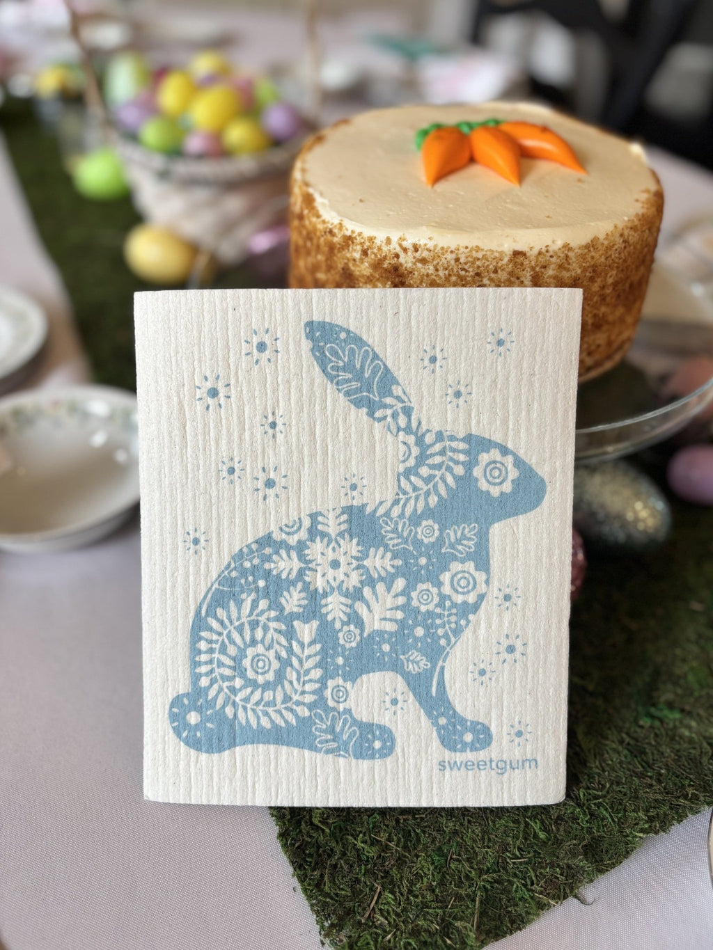 Blue Bunny Swedish Dishcloth Swedish Dishcloths La Vie Bien Blue Bunny Swedish Dishcloth