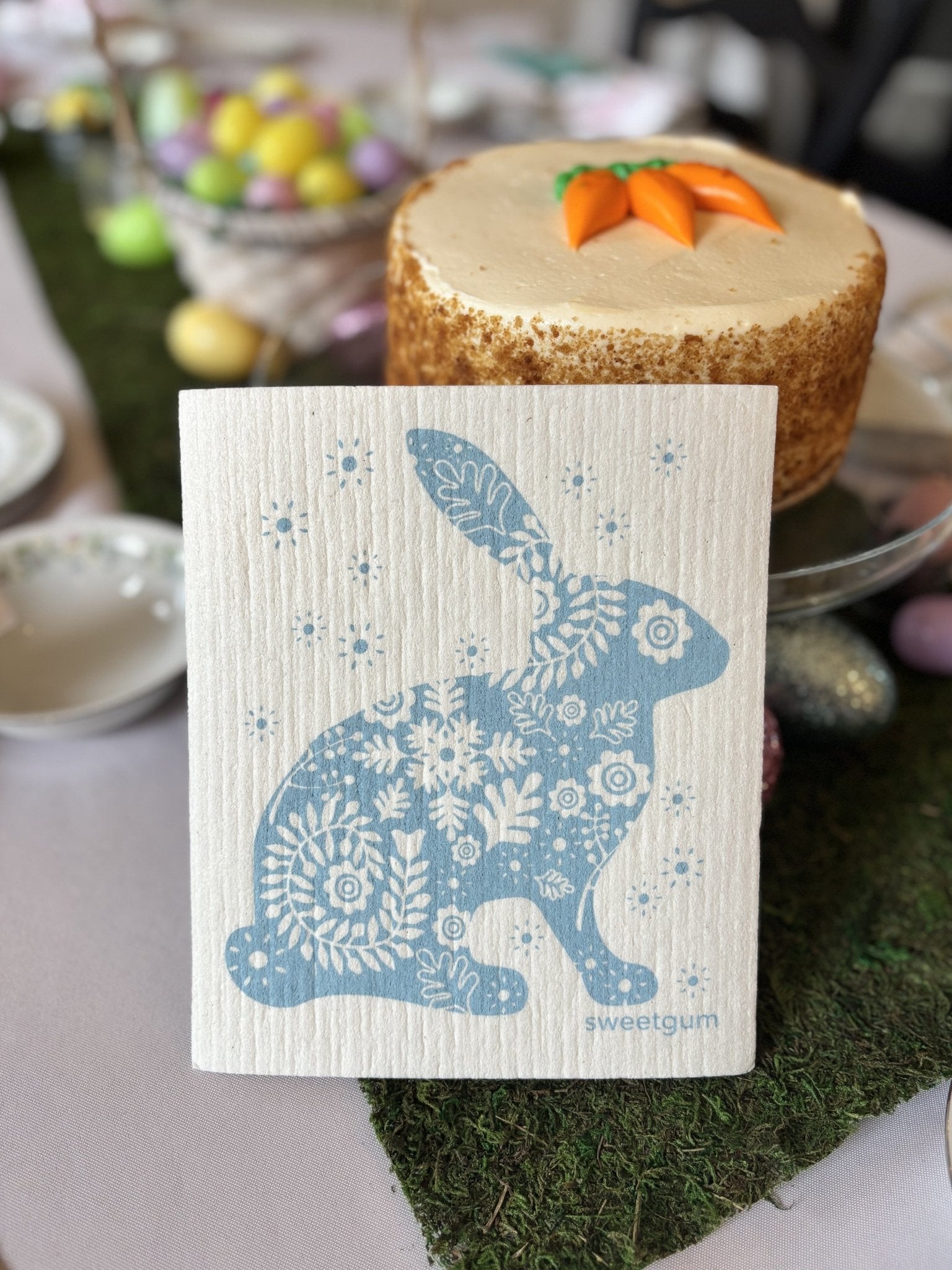 Blue Bunny Swedish Dishcloth Swedish Dishcloths La Vie Bien Blue Bunny Swedish Dishcloth