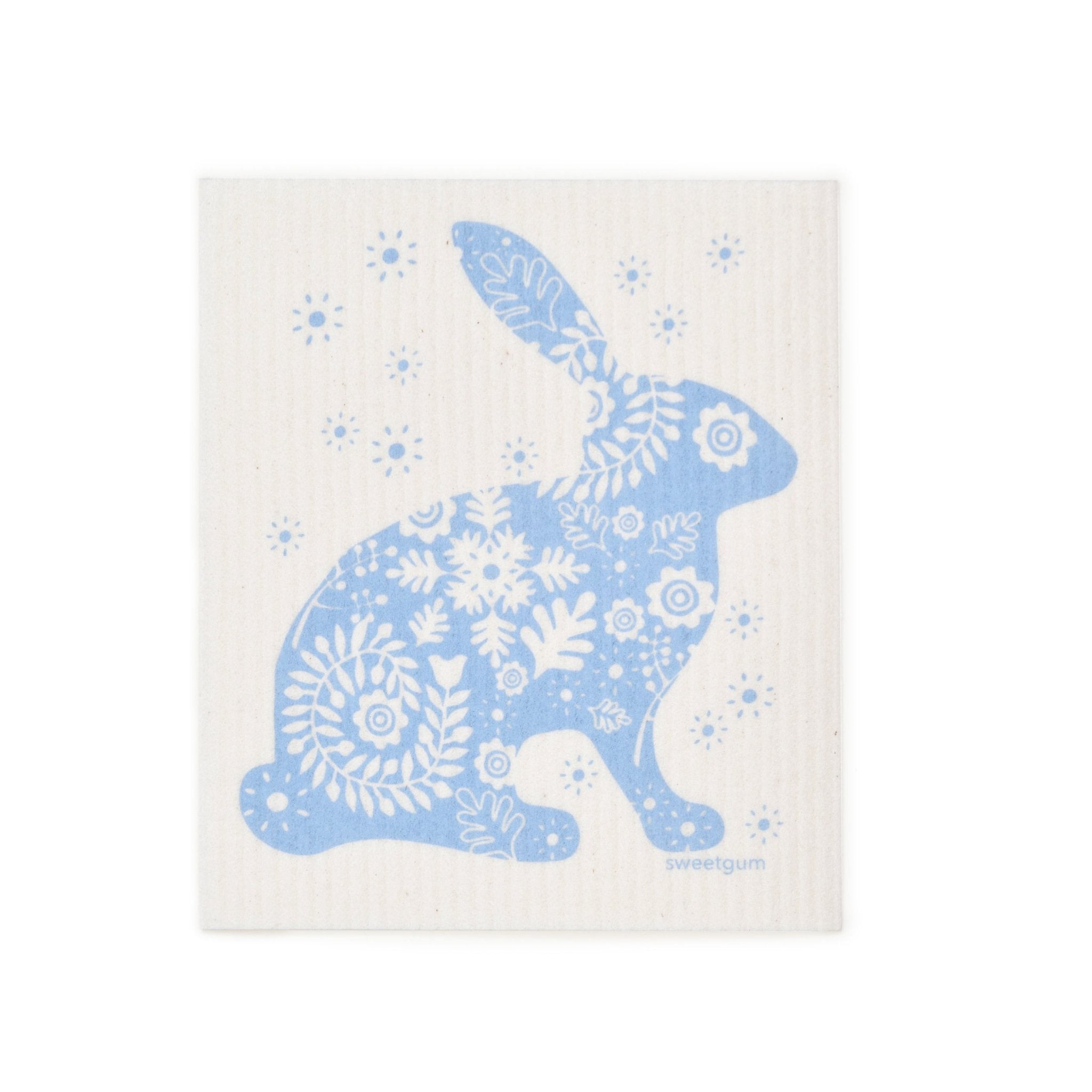 Blue Bunny Swedish Dishcloth Swedish Dishcloths La Vie Bien Blue Bunny Swedish Dishcloth