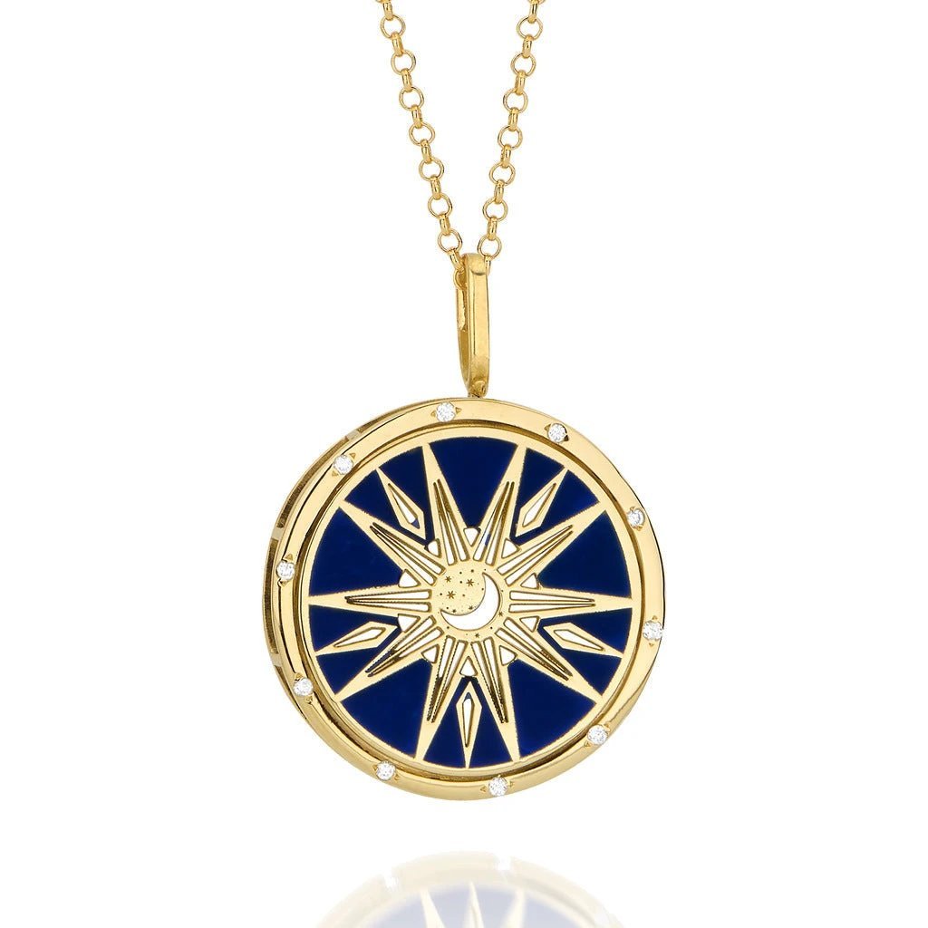 Blue Celestial Necklace by Curated By Suarez