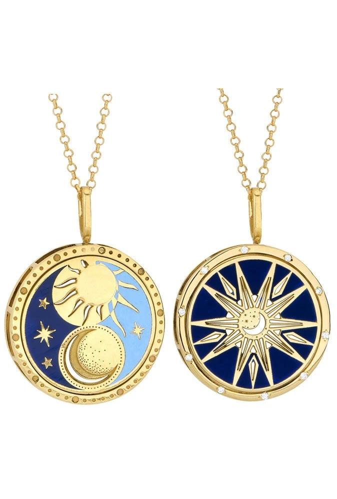 Blue Celestial Necklace by Curated By Suarez