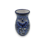 Blue Floral Talavera Vase | Hand-Painted Mexican Pottery Talavera Planter La Vie Bien Blue Floral Talavera Vase | Hand-Painted Mexican Pottery