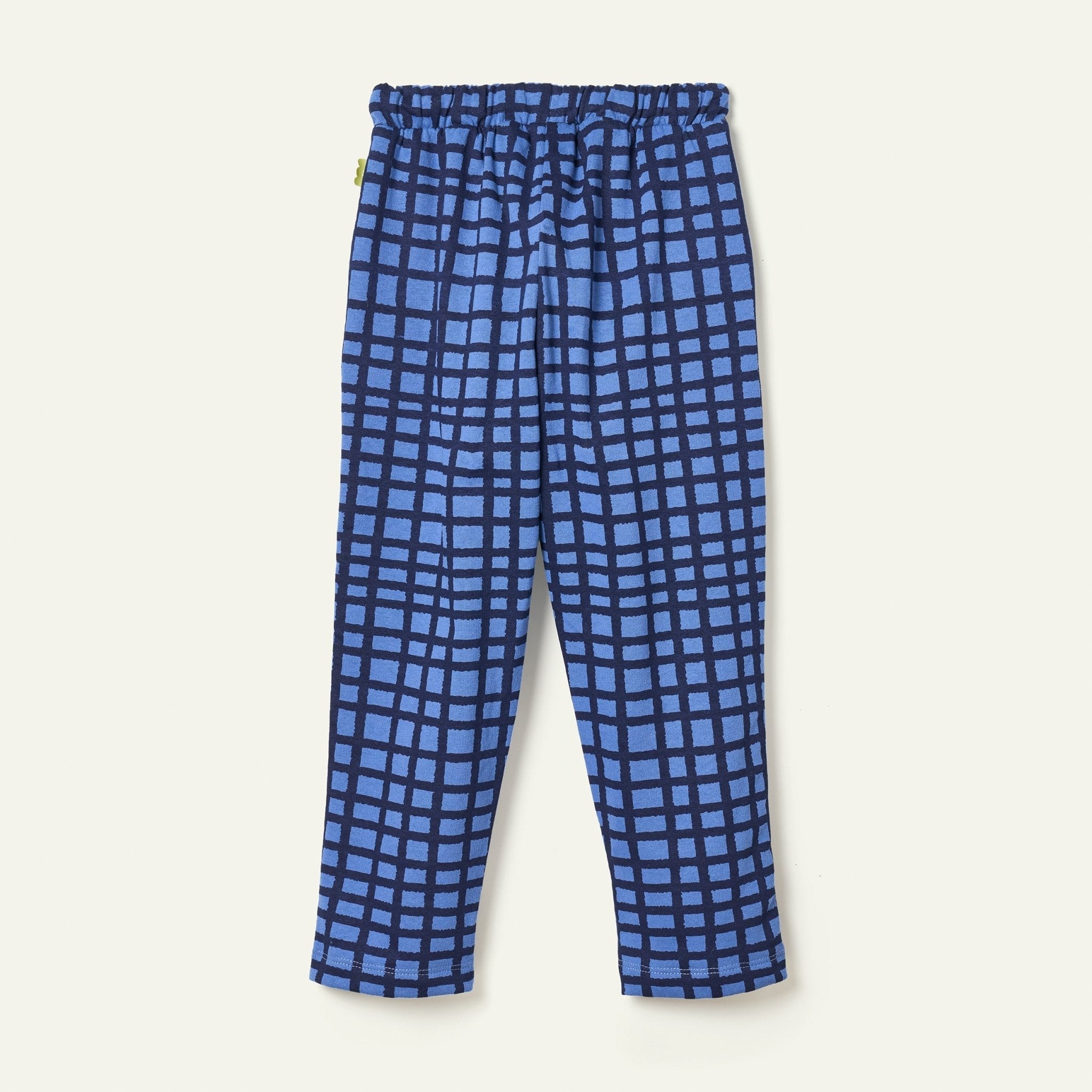 Blue Grid Jogger Joggers La Vie Bien Blue Grid Jogger