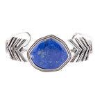 Blue Lapis and Sterling Silver Statement Cuff by Barse Jewelry