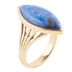 Blue Lapis Golden Spark Ring Rings La Vie Bien Blue Lapis Golden Spark Ring