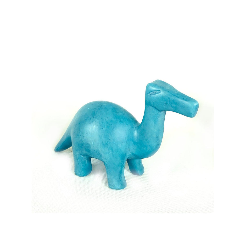 Blue Soapstone Dinosaur La Vie Bien Blue Soapstone Dinosaur