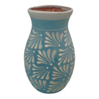Blue Talavera Vase | Hand-Painted Mexican Pottery Talavera Planter La Vie Bien Blue Talavera Vase | Hand-Painted Mexican Pottery