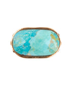 Blue Turquoise Oval Statement Ring by Barse Jewelry