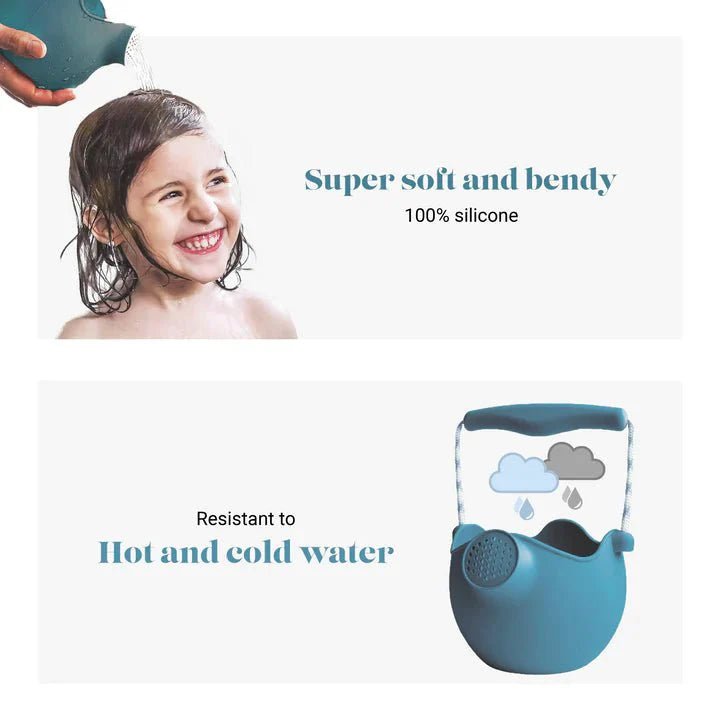 Blue Watering Can with Rope Handles Just for Kids La Vie Bien Blue Watering Can with Rope Handles