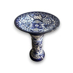 Blue & White Talavera Bird Bath | Mexican Garden Art Talavera Bird Bath La Vie Bien Blue & White Talavera Bird Bath | Mexican Garden Art